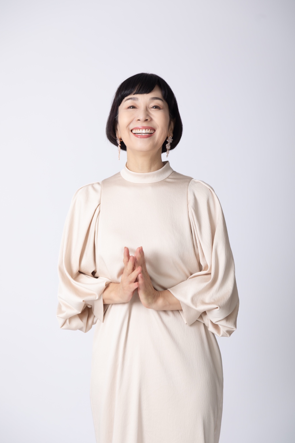 明るい笑顔の、こだま朗読家 北方邁羽